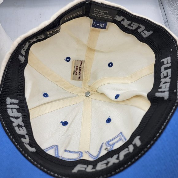 RVCA By PM Tenore L XL White Blue Hat Cap Casual Comfort Lightweight Outdoors - Picture 7 of 10